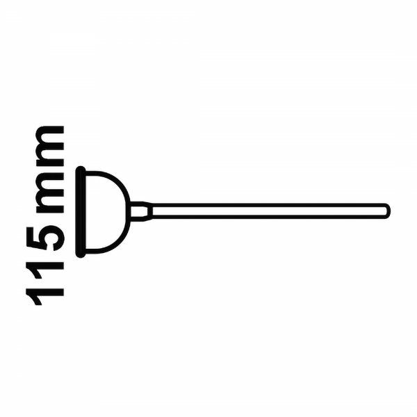 Saugglocke, P&ouml;mpel mit Holzgriff, &Oslash; 115 mm