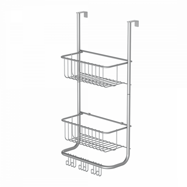 Hängeregal, silber matt