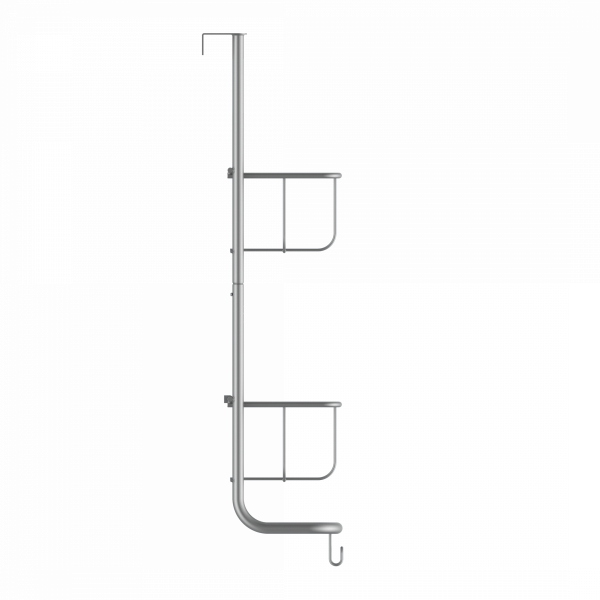 H&auml;ngeregal, silber matt