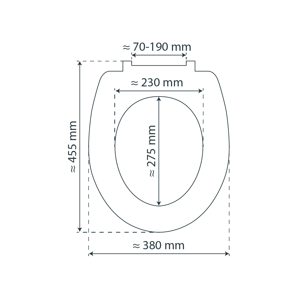 Duroplast WC-Sitz SLIM White, mit Absenkautomatik und Schnellverschluss