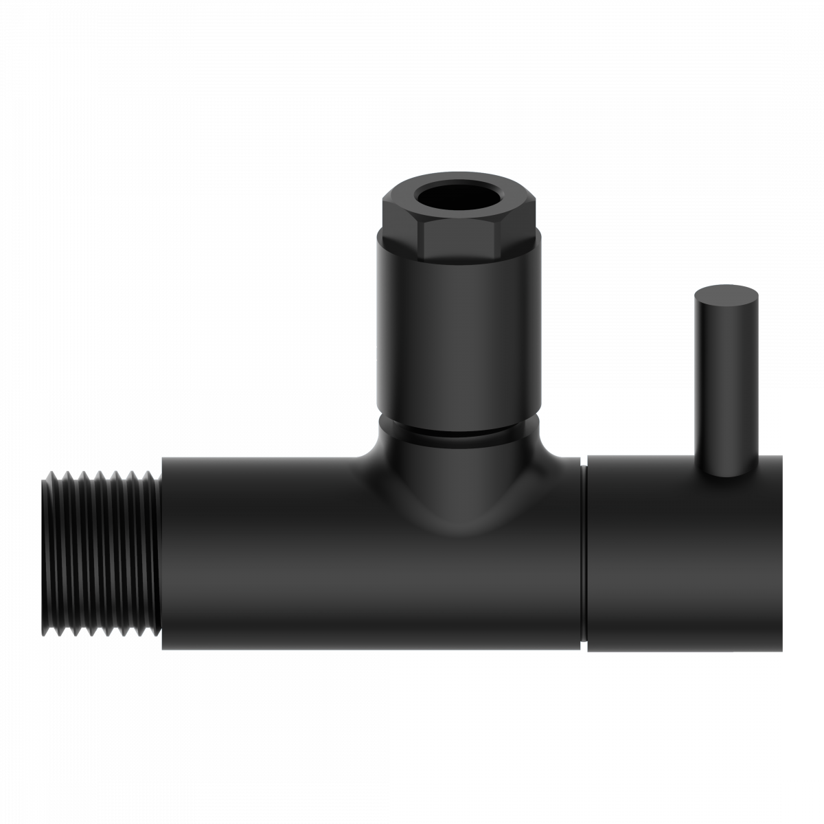 Universal Eckventil mit Schnellverschluss Schwarz