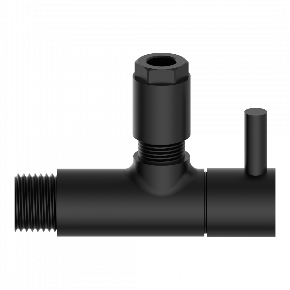 Universal Eckventil mit Schnellverschluss Schwarz
