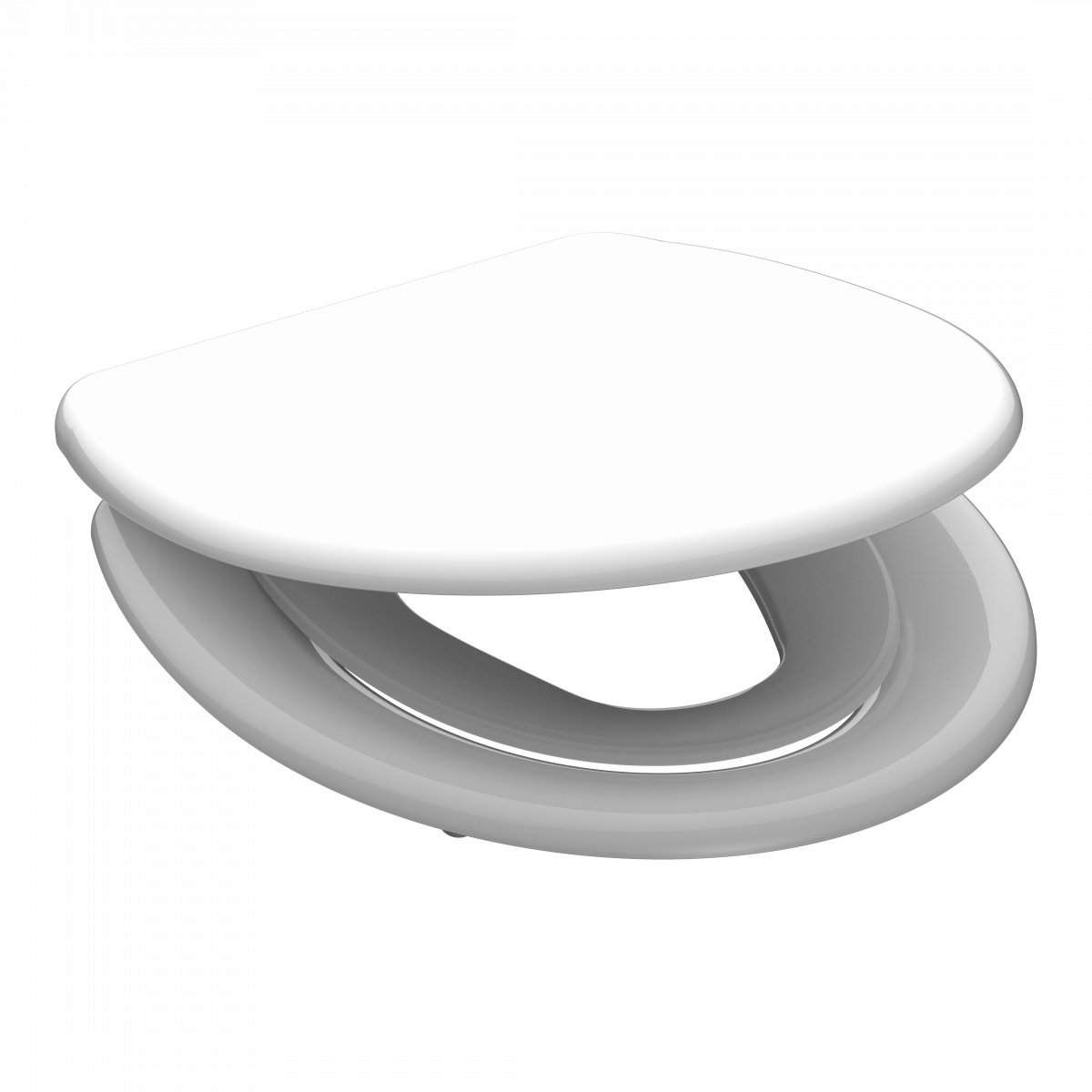 Duroplast WC-Sitz FAMILY WHITE, mit Absenkautomatik und Schnellverschluss