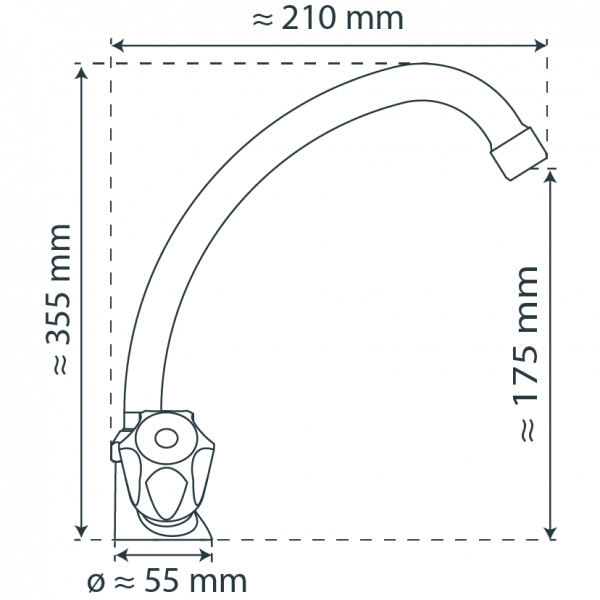 BRILLANT Sp&uuml;ltischarmatur, Chrom