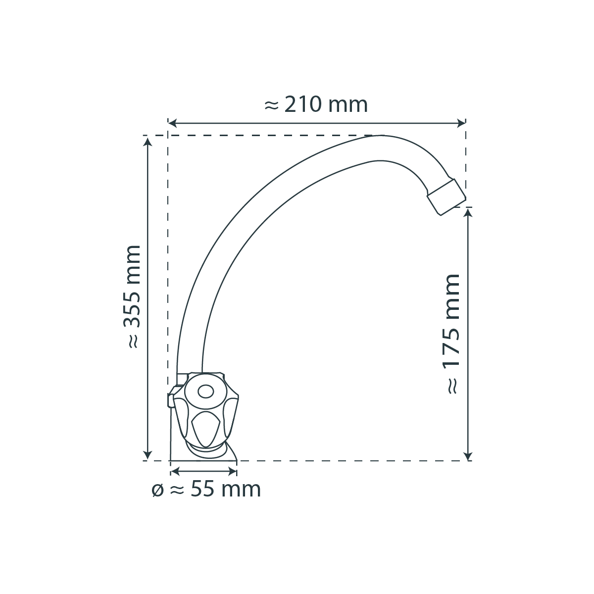 BRILLANT Spültischarmatur, Chrom