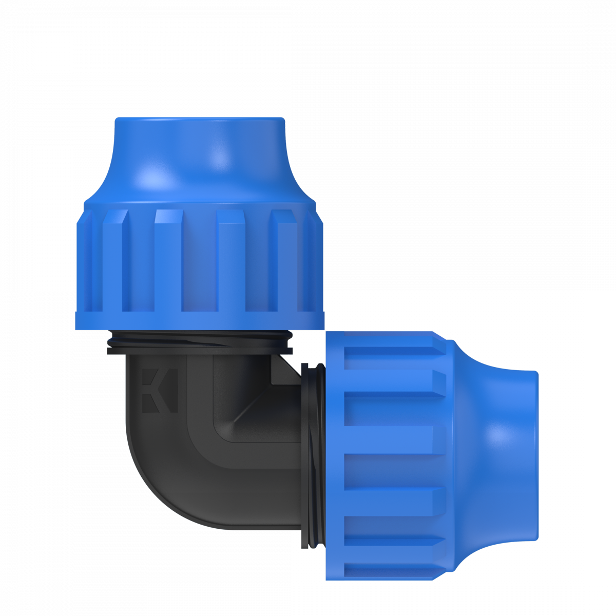 Fitting Winkel, 20 mm, Klemmfitting für HDPE