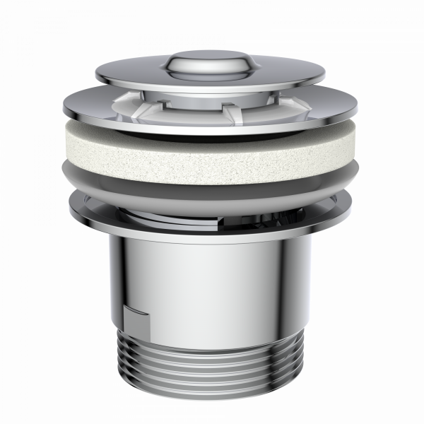 Ablaufventil mit &Uuml;berlauf Chrom