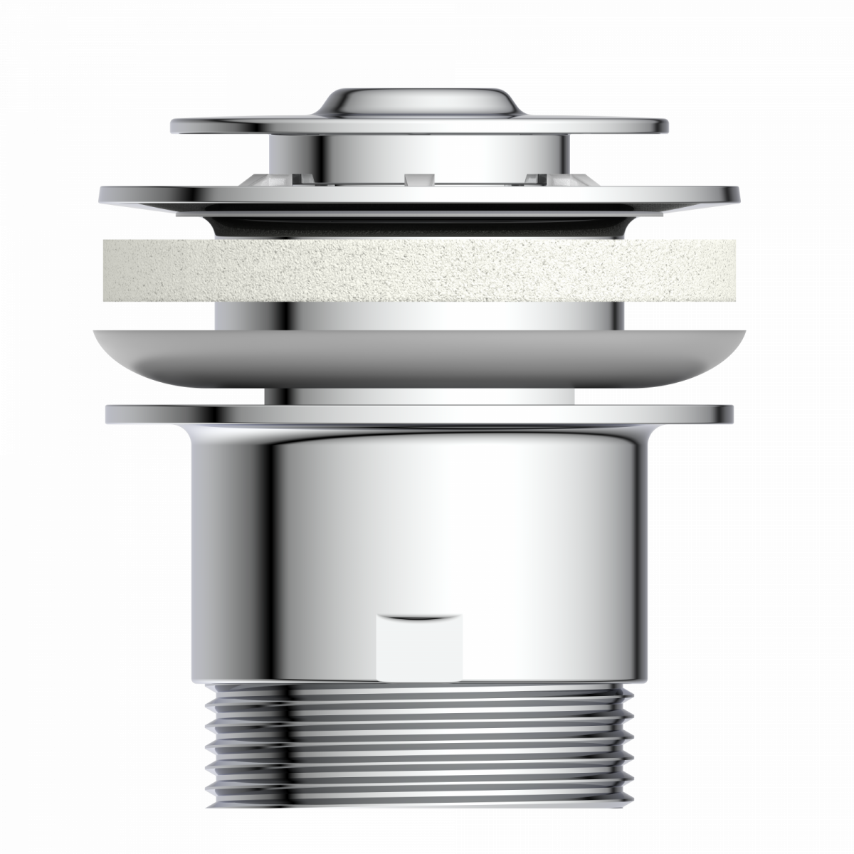 Ablaufventil mit Überlauf Chrom