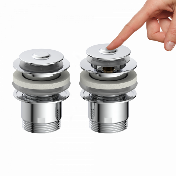 Ablaufventil mit &Uuml;berlauf Chrom