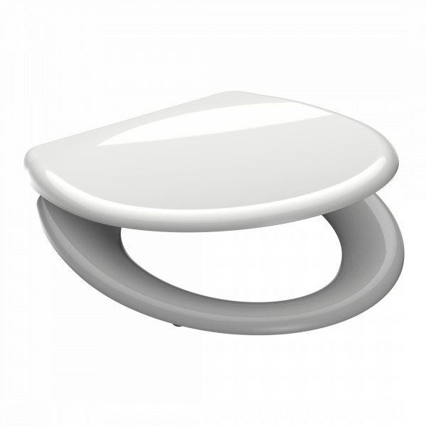 Duroplast WC-Sitz WHITE, mit Absenkautomatik und Schnellverschluss