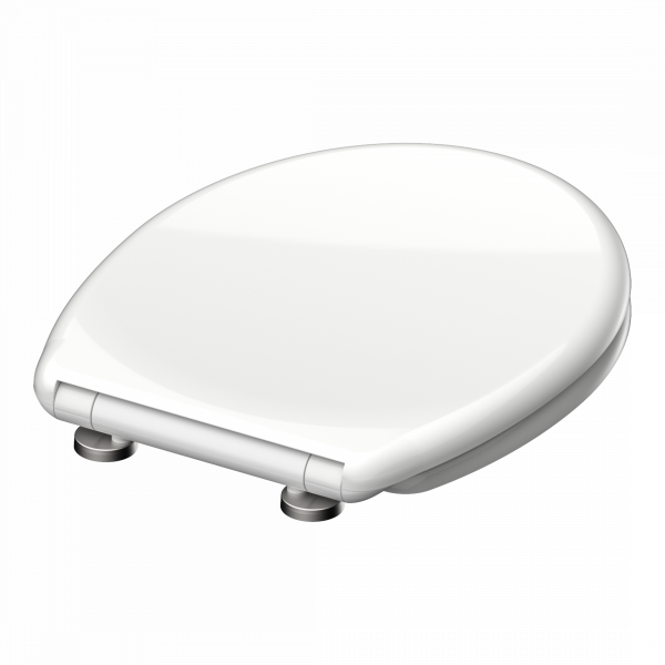 Duroplast WC-Sitz WHITE, mit Absenkautomatik und Schnellverschluss