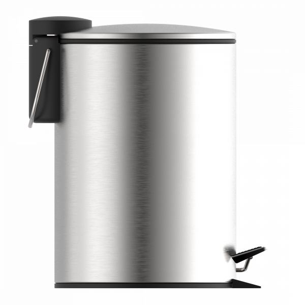 Kosmetik-Treteimer, Mülleimer 3 l, Edelstahl mit Absenkautomatik