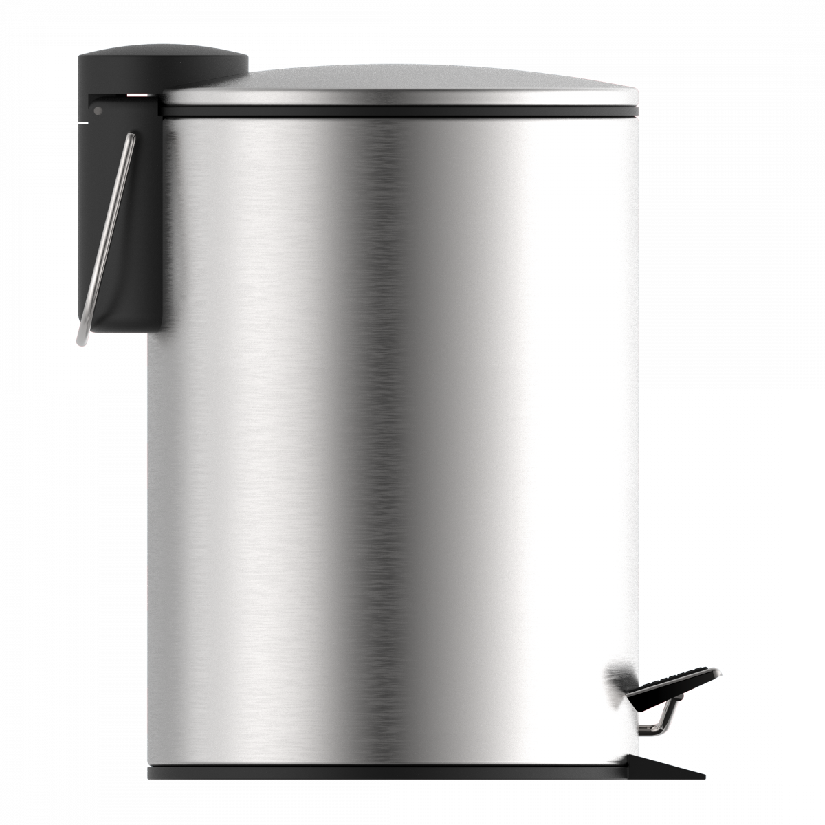 Kosmetik-Treteimer, Mülleimer 3 l, Edelstahl mit Absenkautomatik