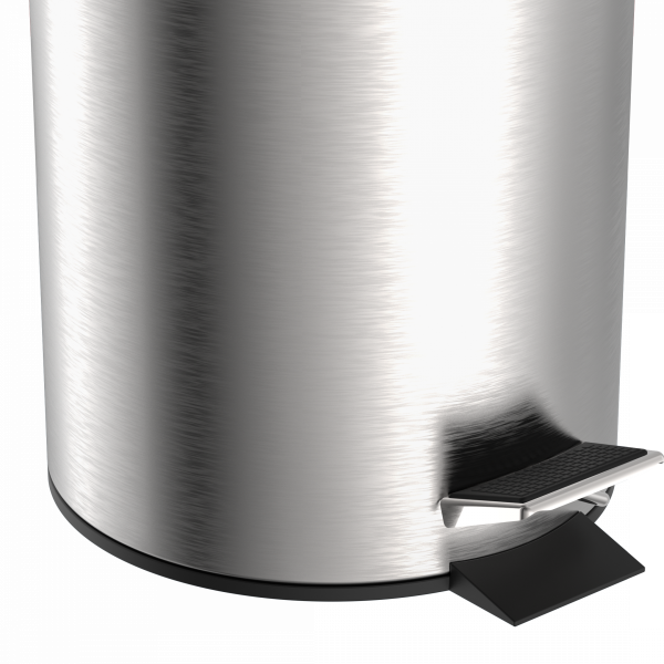 Kosmetik-Treteimer, Mülleimer 3 l, Edelstahl mit Absenkautomatik