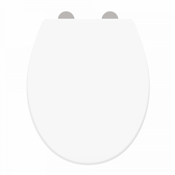 WC-Sitz Helma, in Wei&szlig; mit Absenkautomatik und Schnellverschluss, O-Form