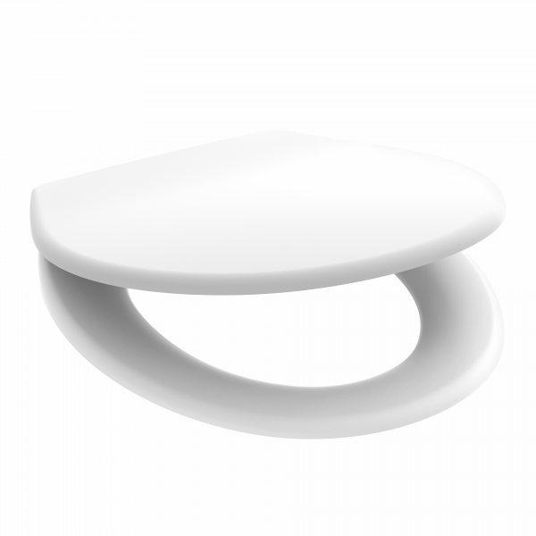WC-Sitz Helma, in Wei&szlig; mit Absenkautomatik und Schnellverschluss, O-Form
