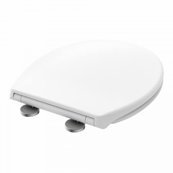 WC-Sitz Helma, in Wei&szlig; mit Absenkautomatik und Schnellverschluss, O-Form