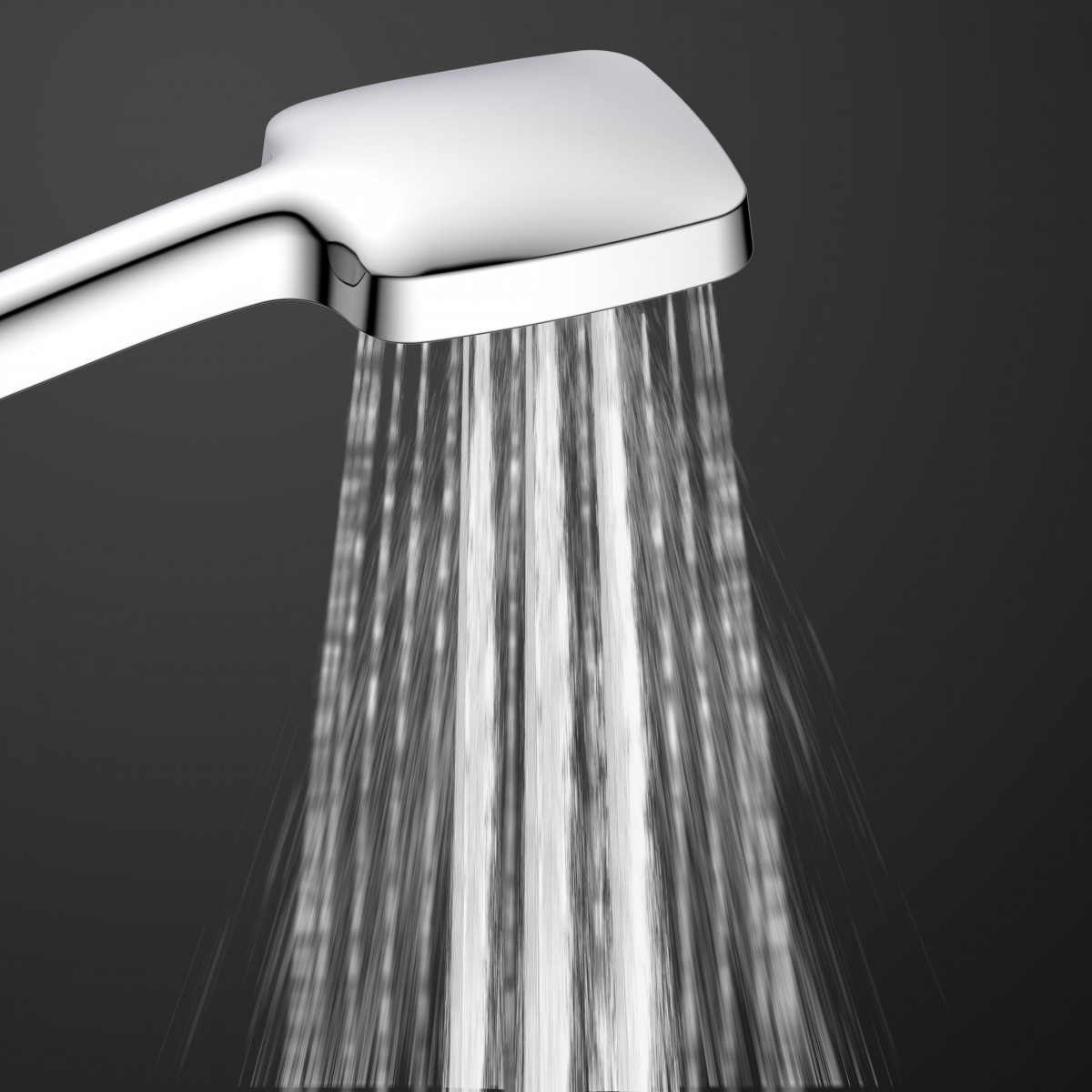 OCEAN Überkopf-Brauseset, mit Thermostatarmatur, Chrom/Weiß, mit Ablage