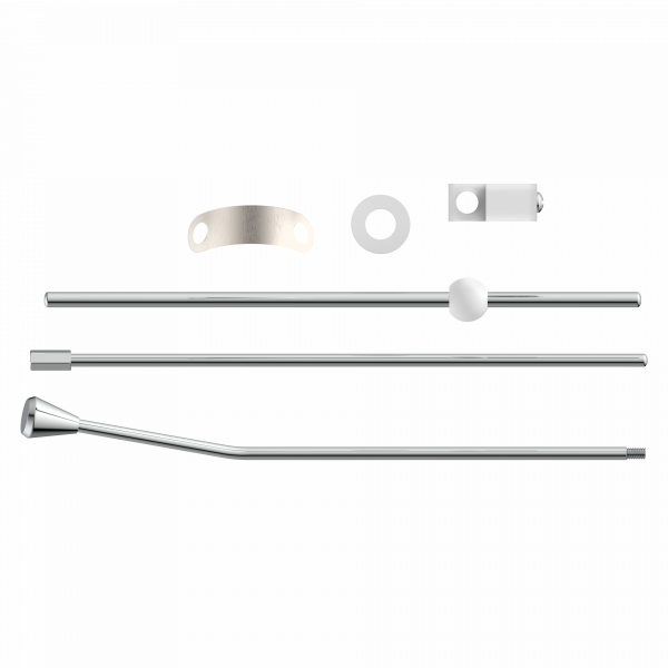 Exzentergestänge, Chrom, gebogen - 00660