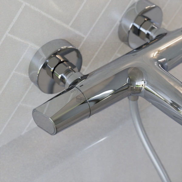 Badewannenarmatur Beatrice, in Chrom mit Thermostat