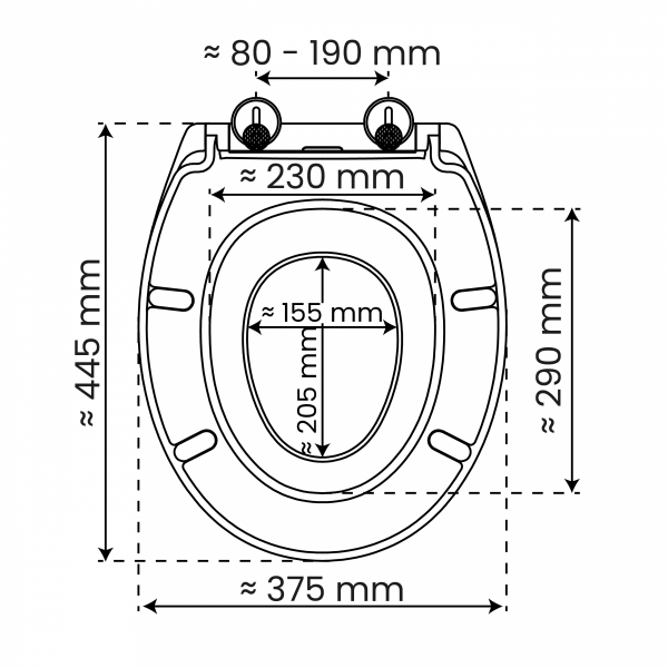 WC-Sitz Helma Family, in Wei&szlig; mit Absenkautomatik und Schnellverschluss