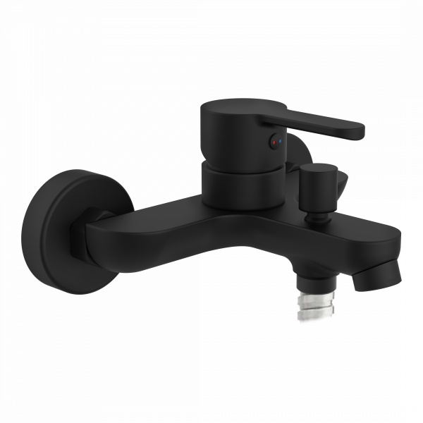 DENVER Wannenfüllarmatur, Schwarz matt