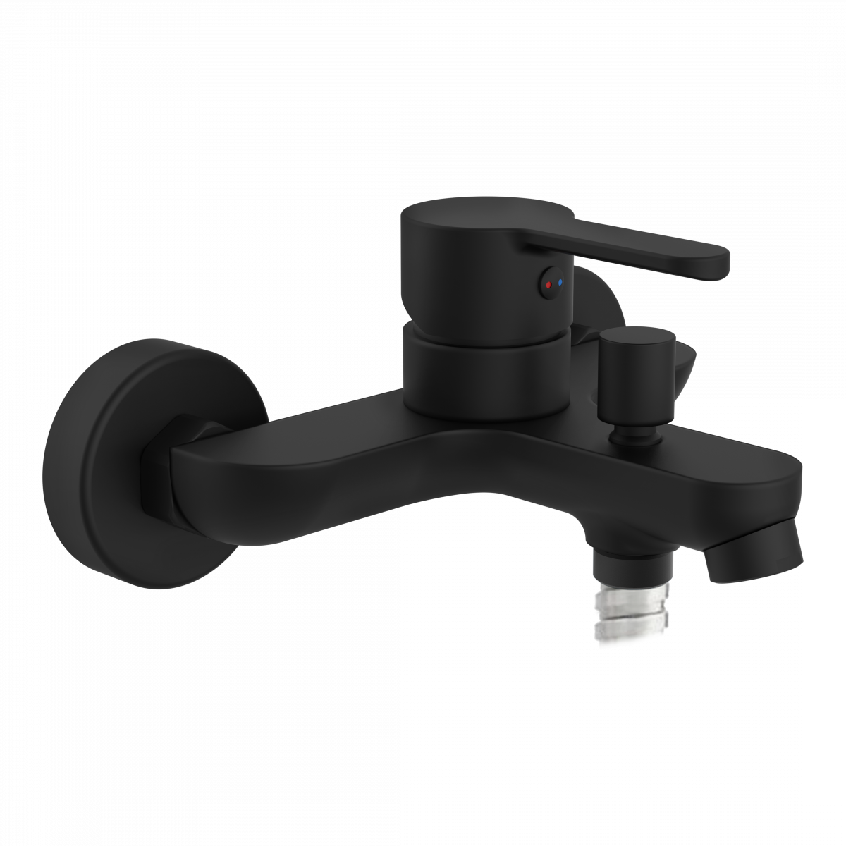 DENVER Wannenfüllarmatur, Schwarz matt