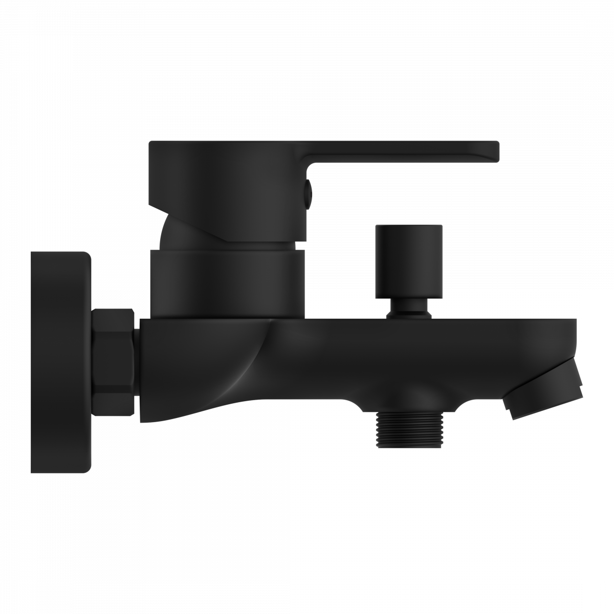 DENVER Wannenfüllarmatur, Schwarz matt