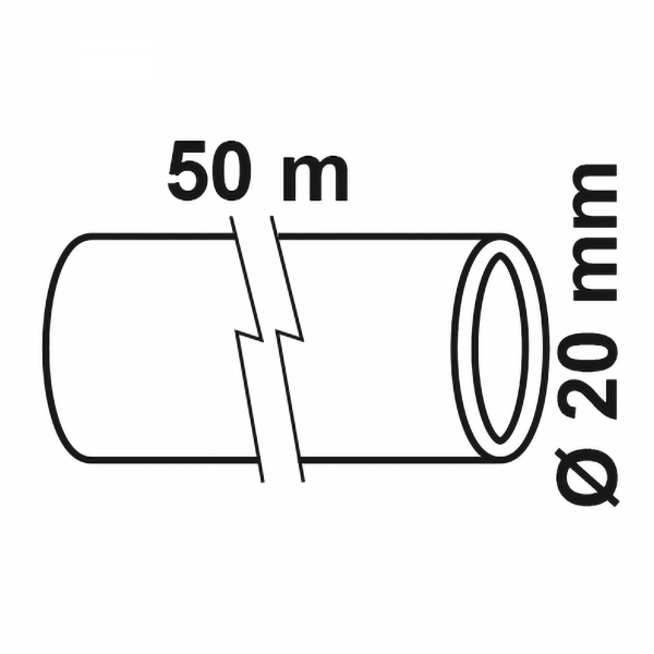 KIRCHHOFF 50m HDPE Rohr -&oslash; 20mm
