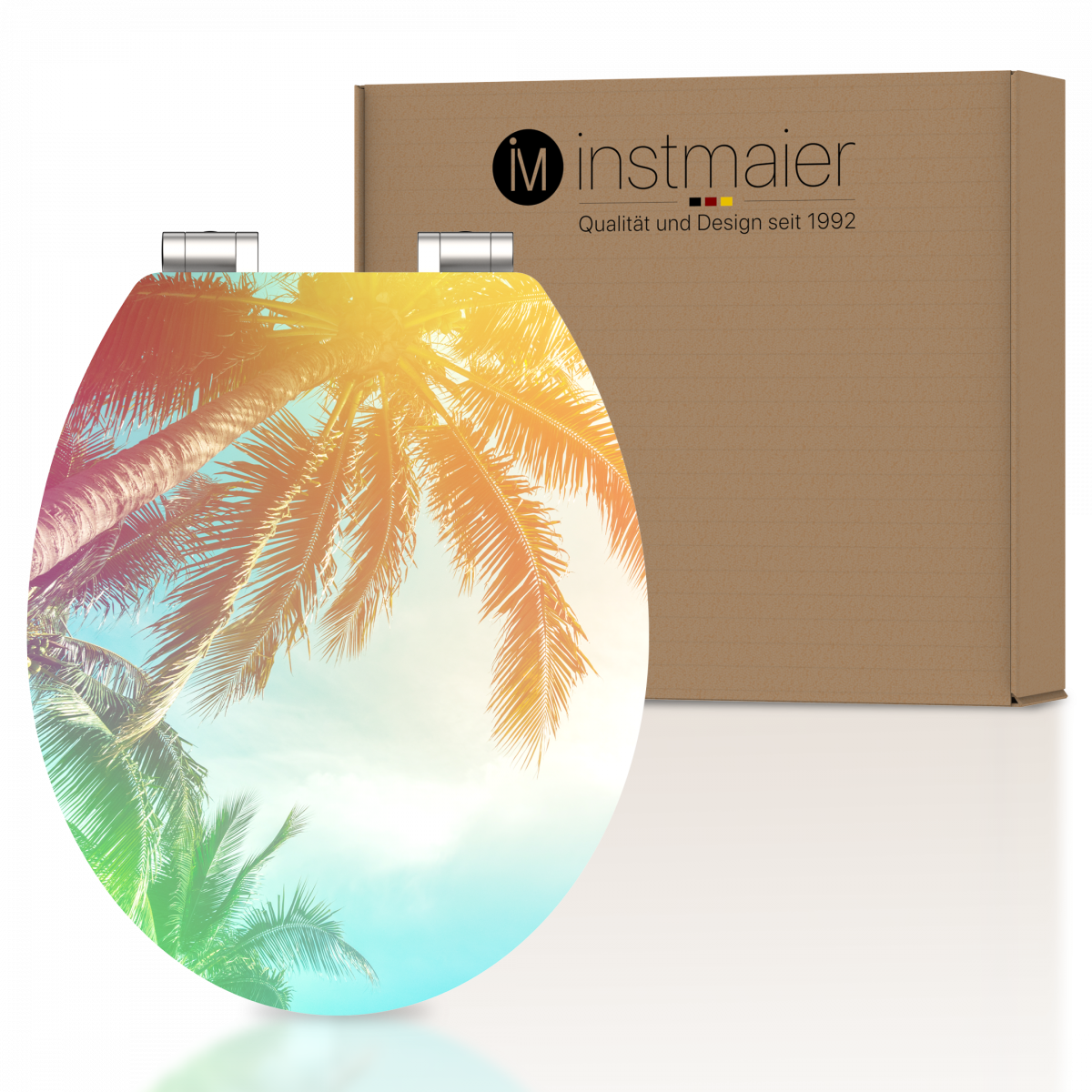 MDF WC Sitz in Strand-Optik, mit FSC-Zertifizierung