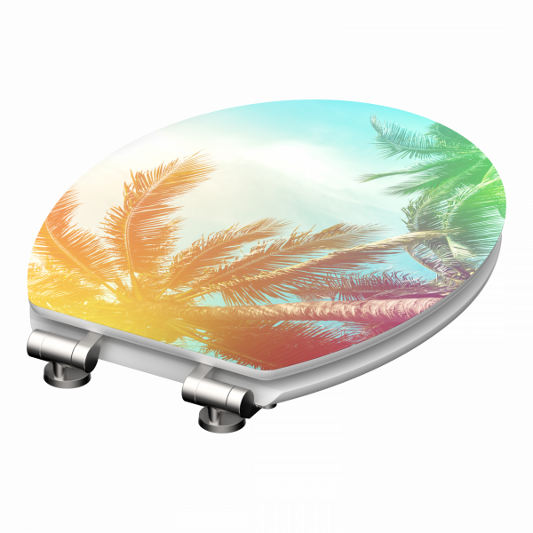 MDF WC Sitz in Strand-Optik, mit FSC-Zertifizierung