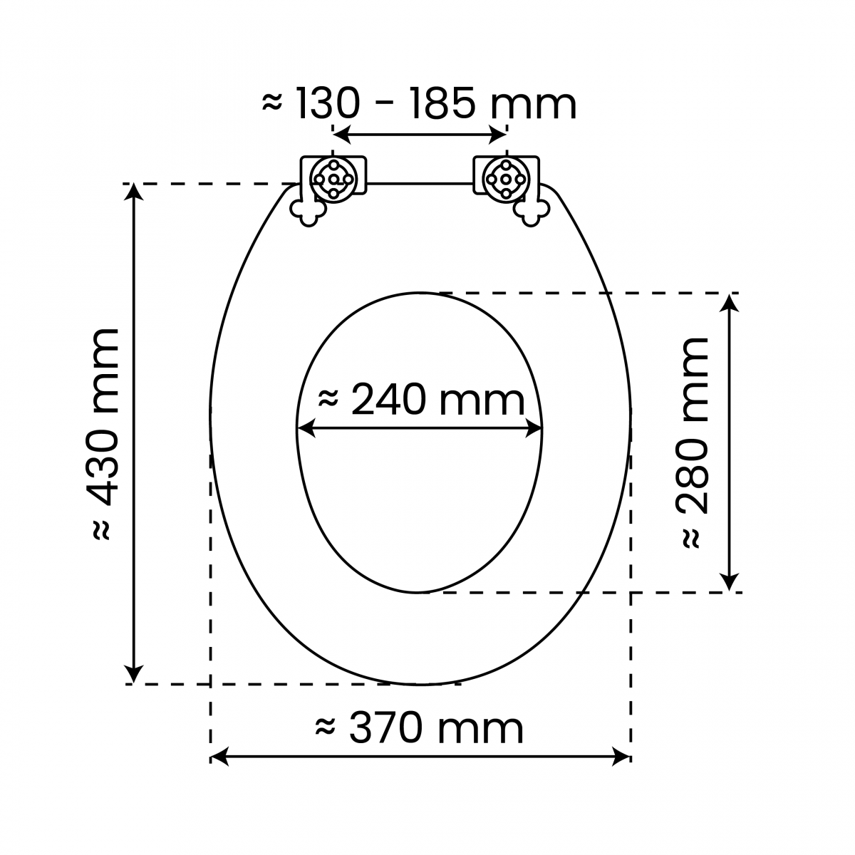 MDF WC Sitz in Strand-Optik, mit FSC-Zertifizierung