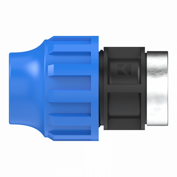 &Uuml;bergangsst&uuml;ck, 25 mm auf 3/4" IG, Klemmfitting f&uuml;r HDPE"