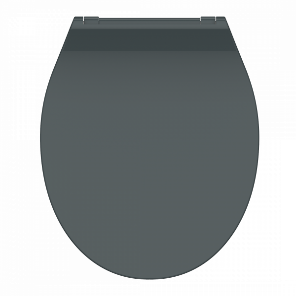 Duroplast WC-Sitz SLIM Anthrazit, mit Absenkautomatik und Schnellverschluss