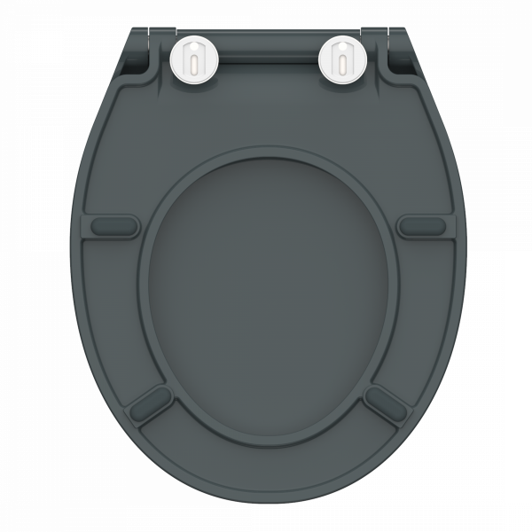 Duroplast WC-Sitz SLIM Anthrazit, mit Absenkautomatik und Schnellverschluss