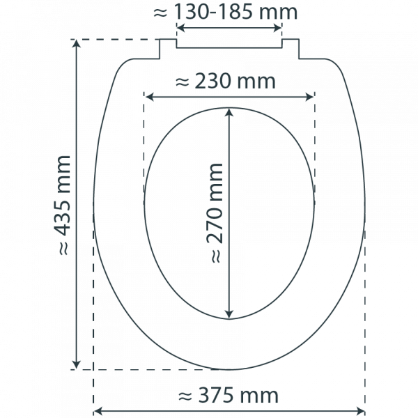 MDF WC-Sitz MARMOR STONE, mit Absenkautomatik