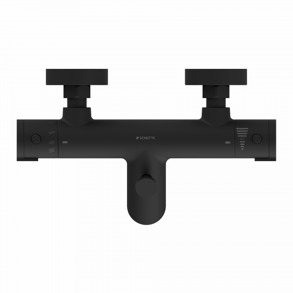 LONDON Thermostat Wannenf&uuml;llarmatur, Schwarz