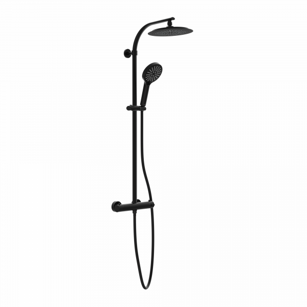 MADURA FRESH Regendusche Schwarz matt