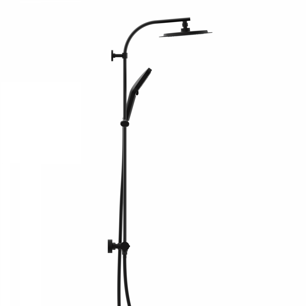 MADURA FRESH Regendusche Schwarz matt