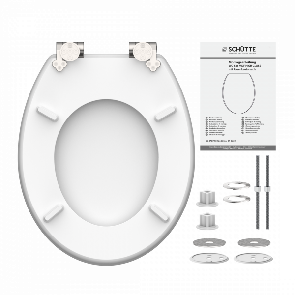 MDF High Gloss WC-Sitz POLAR LIGHTS, mit Absenkautomatik