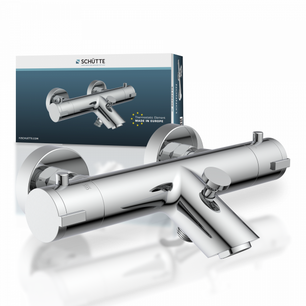 LONDON Thermostat Wannenf&uuml;llarmatur, Chrom