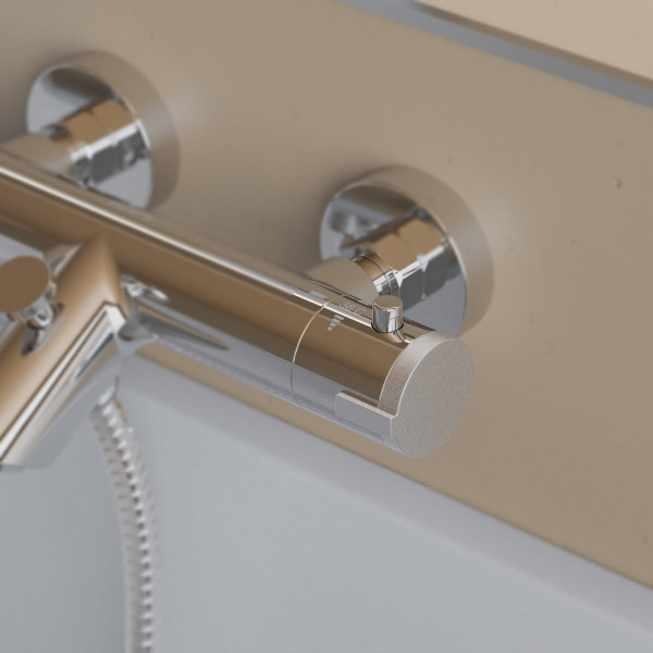 LONDON Thermostat Wannenf&uuml;llarmatur, Chrom