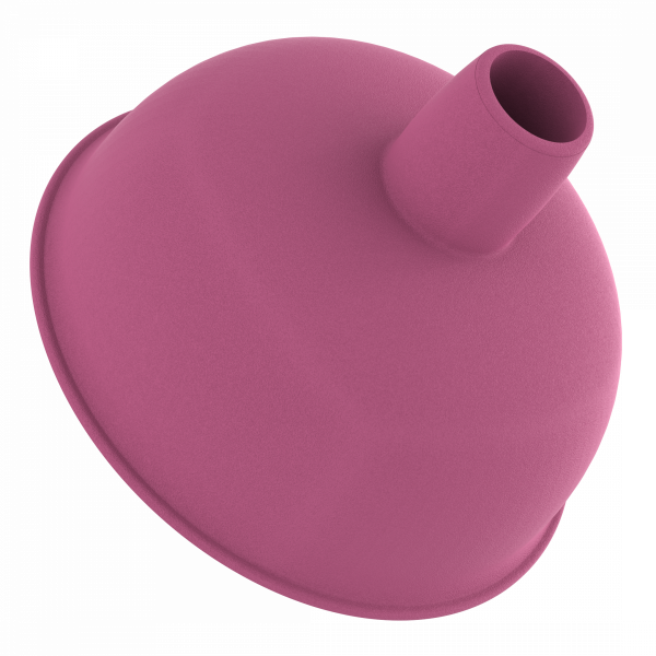 Saugglocke, P&ouml;mpel in Pink mit Holzgriff, &Oslash; 140 mm