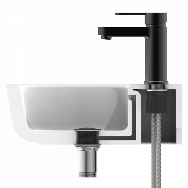 ELEPHANT Waschtischarmatur, Schwarz matt