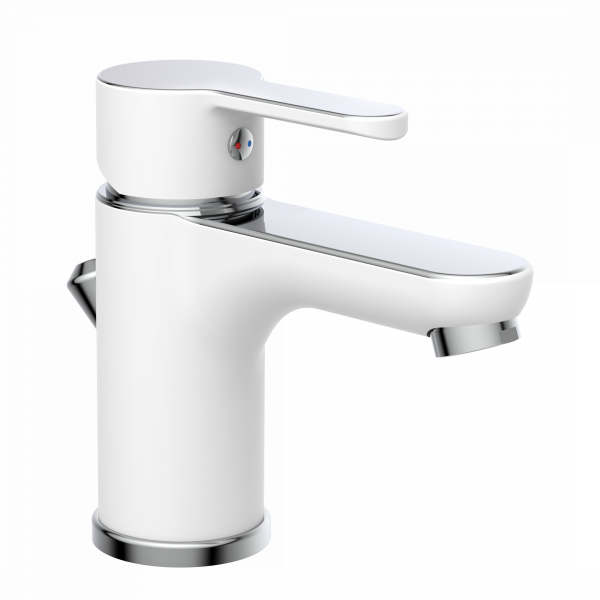 Waschbeckenarmatur DIZIANI, Chrom/Weiß