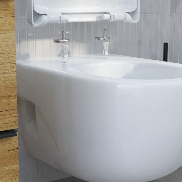 WC-Sitz Alma Made in Germany, in Wei&szlig; mit Absenkautomatik, D-Form