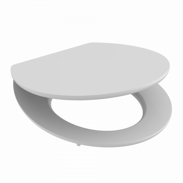 WC-Sitz Gaia aus MDF, in Grau mit Absenkautomatik, FSC-zertifiziert