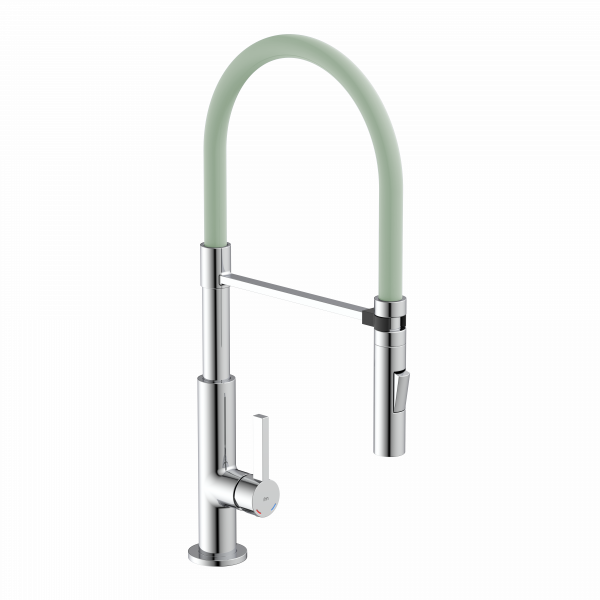 K&uuml;chenarmatur Nova, in Chrom mit herausnehmbarer Geschirrbrause, Hochdruck