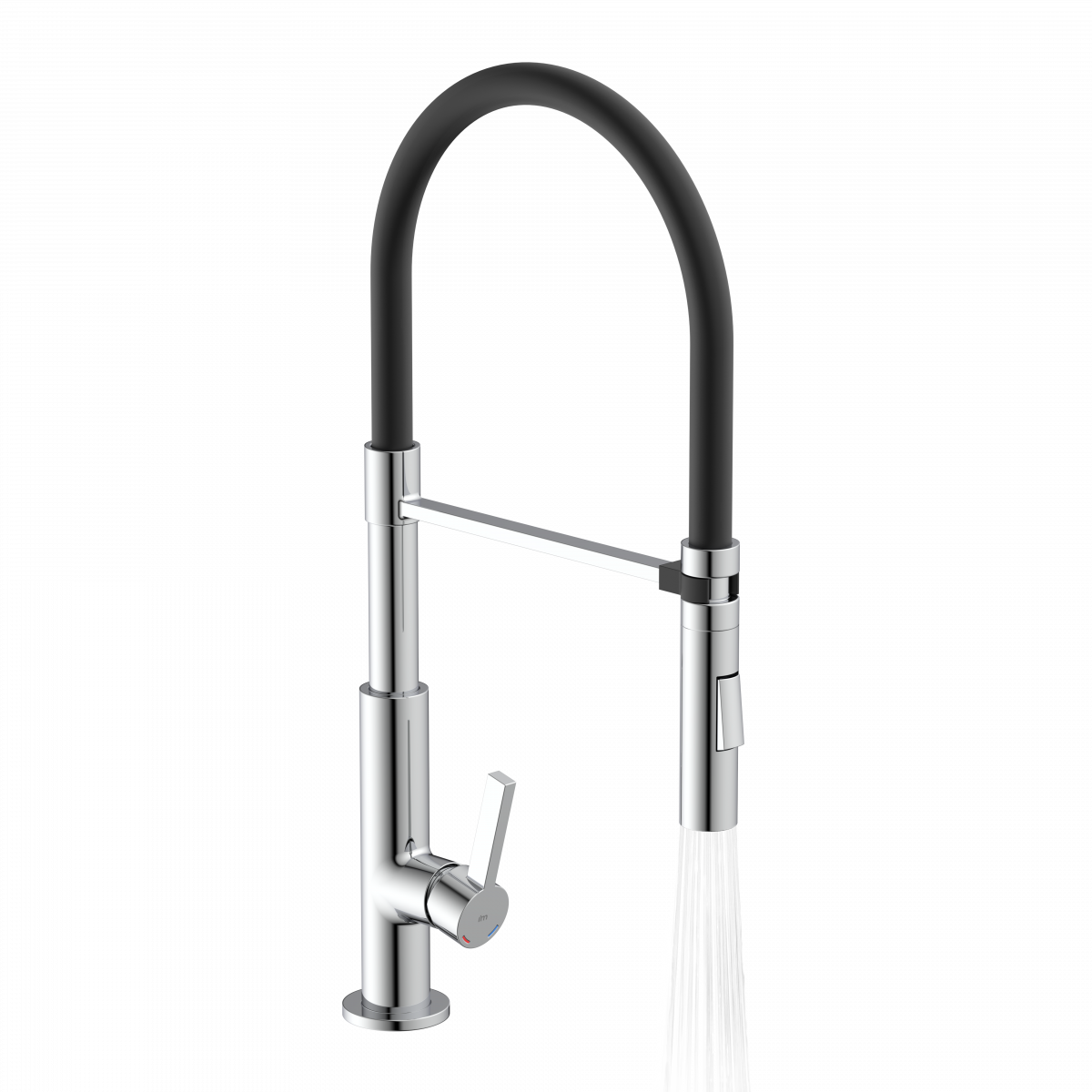Küchenarmatur Nova, in Chrom mit herausnehmbarer Geschirrbrause, Hochdruck