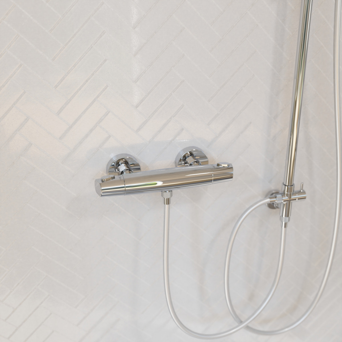 Duscharmatur Beatrice, in Chrom mit Thermostat